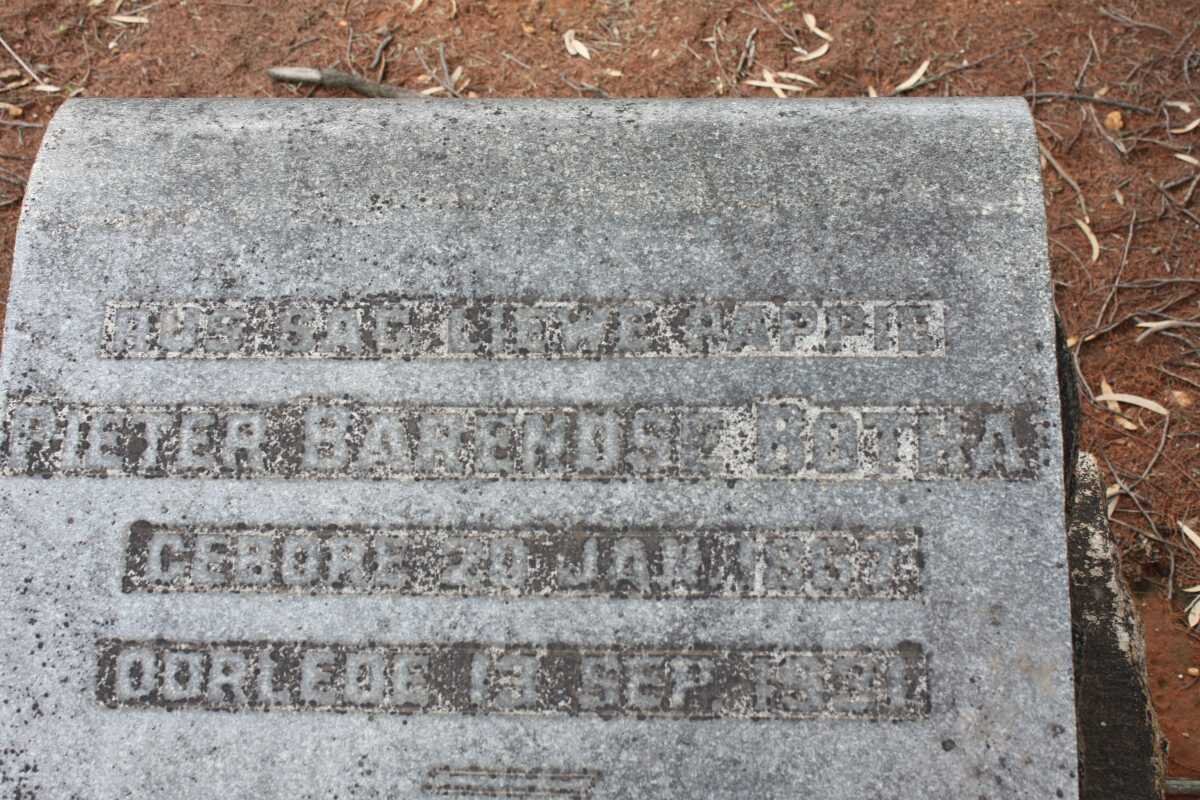 BOTHA Pieter Barendse 1867-1931