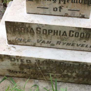 GOODWIN Maria Sophia nee VAN RYNEVELD -1915