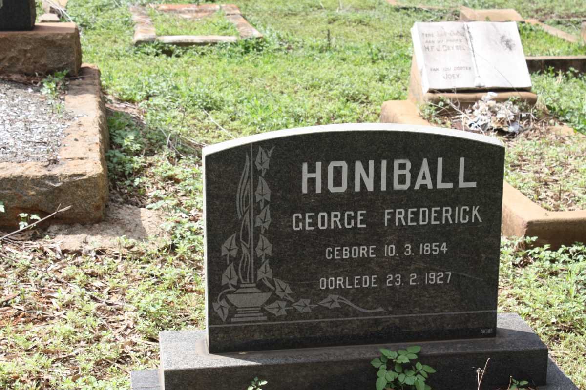 HONIBALL George Frederick 1854-1927