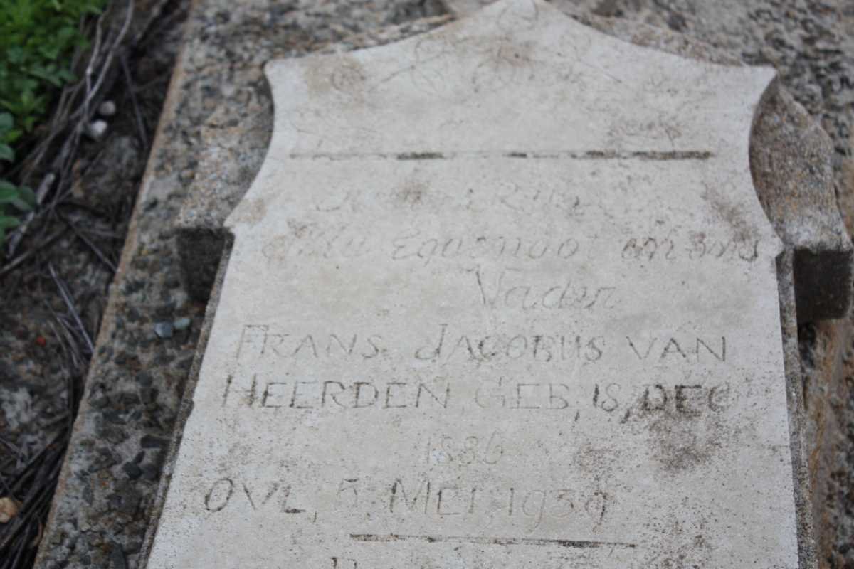 HEERDEN Frans Jacobus, van 1886-1939
