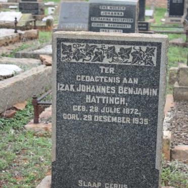 HATTINGH Izak Johannes Benjamin 1872-1935