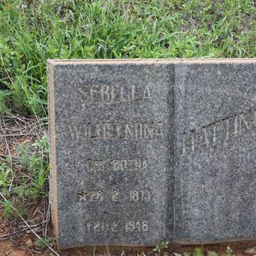 HATTINGH Sebella Wilhelmina nee BOTHA 1873-1948