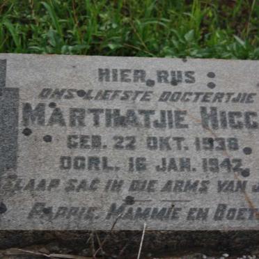 HIGGO Marthatjie 1938-1942
