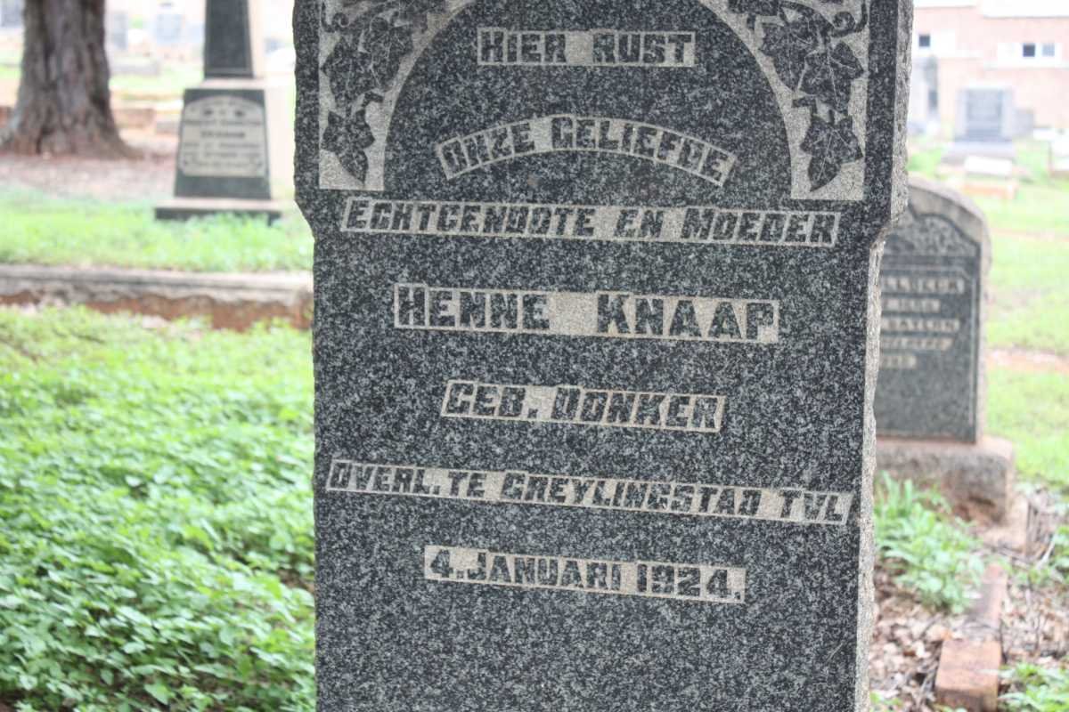 KNAAP Henne nee DONKER -1924