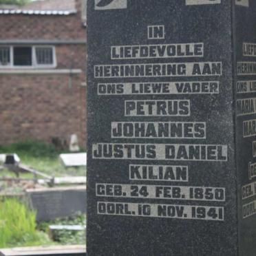 KILIAN Petrus Johannes Justus Daniel 1850-1941 &amp; Maria Catharina Margaretha DE LANGE 1862-1941