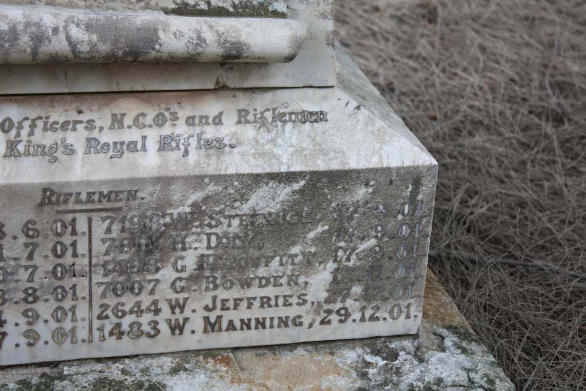 KING'S ROYAL RIFLES 1900-1901 Riflemen 2