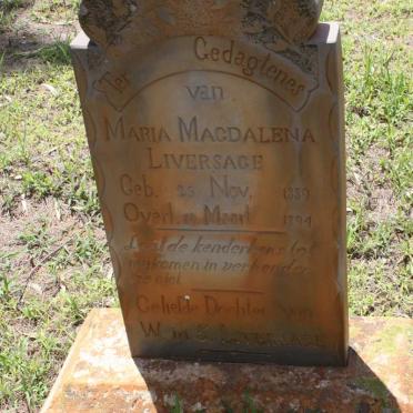 LIVERSAGE Maria Magdalena 1889-1894