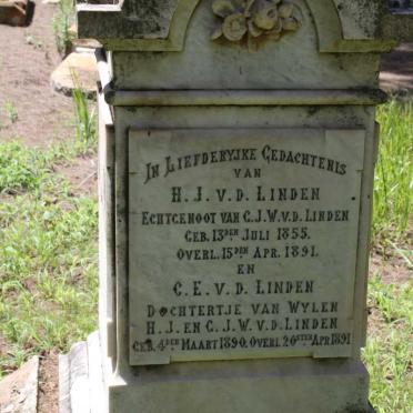 LINDEN H.J., v.d. 1855-1891 :: VAN DER LINDEN C.E. 1890-1891
