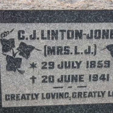 LINTON-JONES C.J. 1859-1941