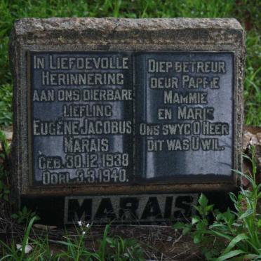 MARAIS Eugene Jacobus 1938-1940