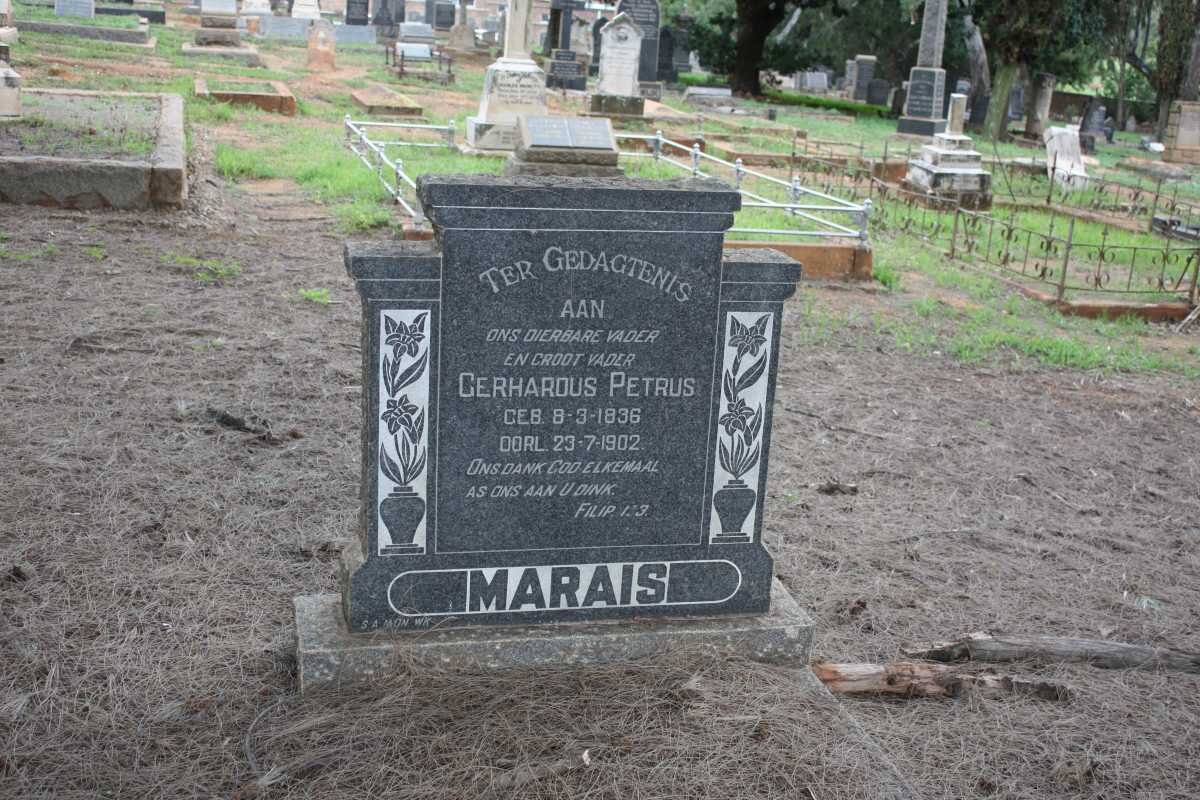 MARAIS Gerhardus Petrus 1836-1902