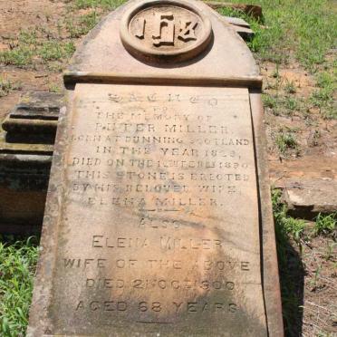 MILLER Peter 1828-1890 &amp; Elena -1900