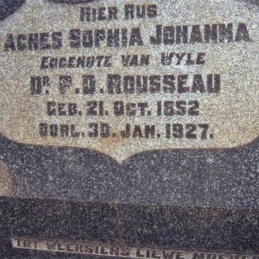 ROUSSEAU Agnes Sophia Johanna 1852-1927