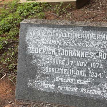 ROSSOUW Frederick Johannes 1872-1934