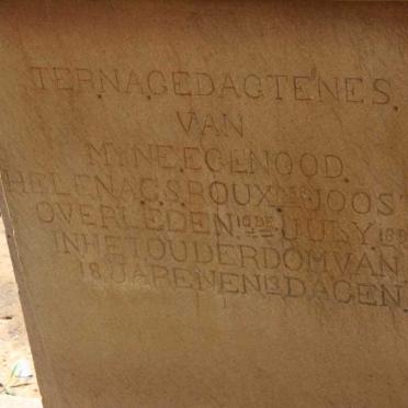 ROUX Helena C.S. nee JOOSTE -1890