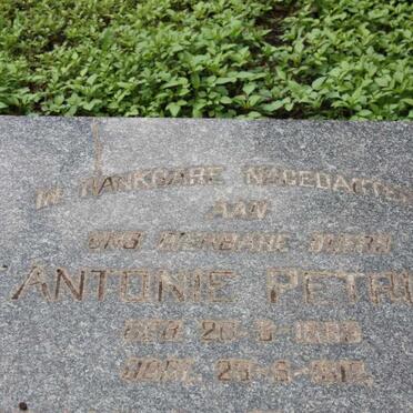 ROUX Antonie Petrus 1863-1912 &amp; Susanna Elizabeth Magrietha 1872-1947