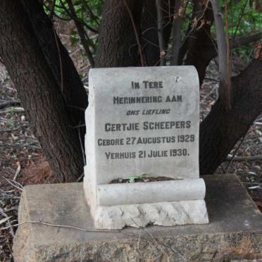 SCHEEPERS Gertjie 1929-1930