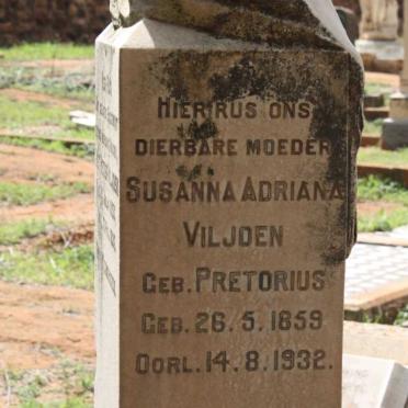 VILJOEN Piet Retief 1853-1926 &amp; Susanna Adriana PRETORIUS 1859-1932 :: VILJOEN Piet Retief 1886-1941