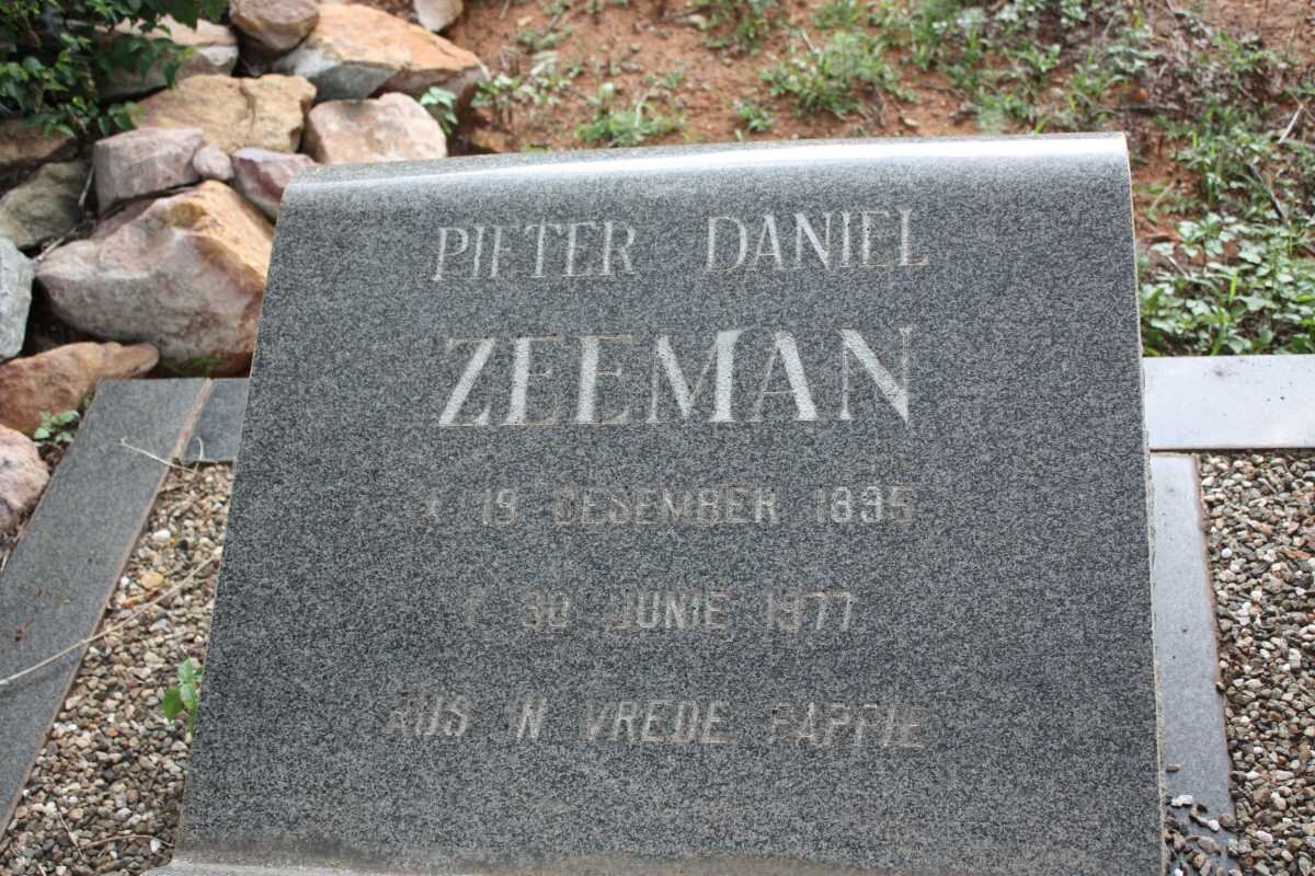 ZEEMAN Pieter Daniel 1895-1977