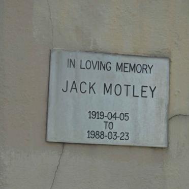 MOTLEY Jack 1919-1988