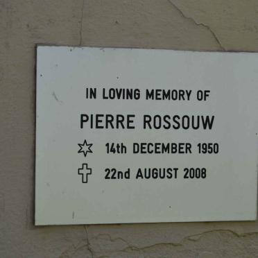 ROSSOUW Pierre 1950-2008