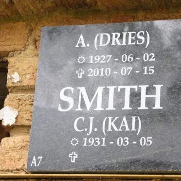SMITH A. 1927-2010 &amp; C.J. 1931-