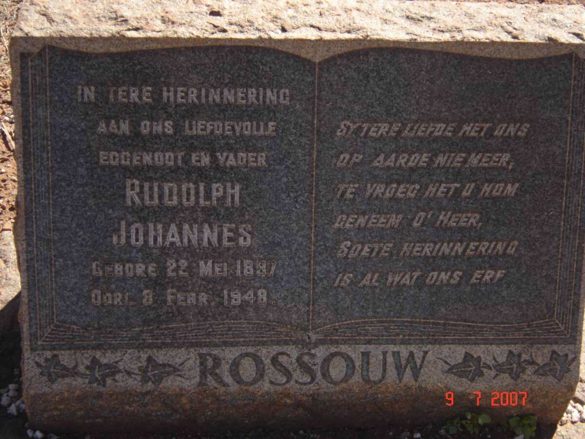 ROSSOUW Rudolph Johannes 1897-1948