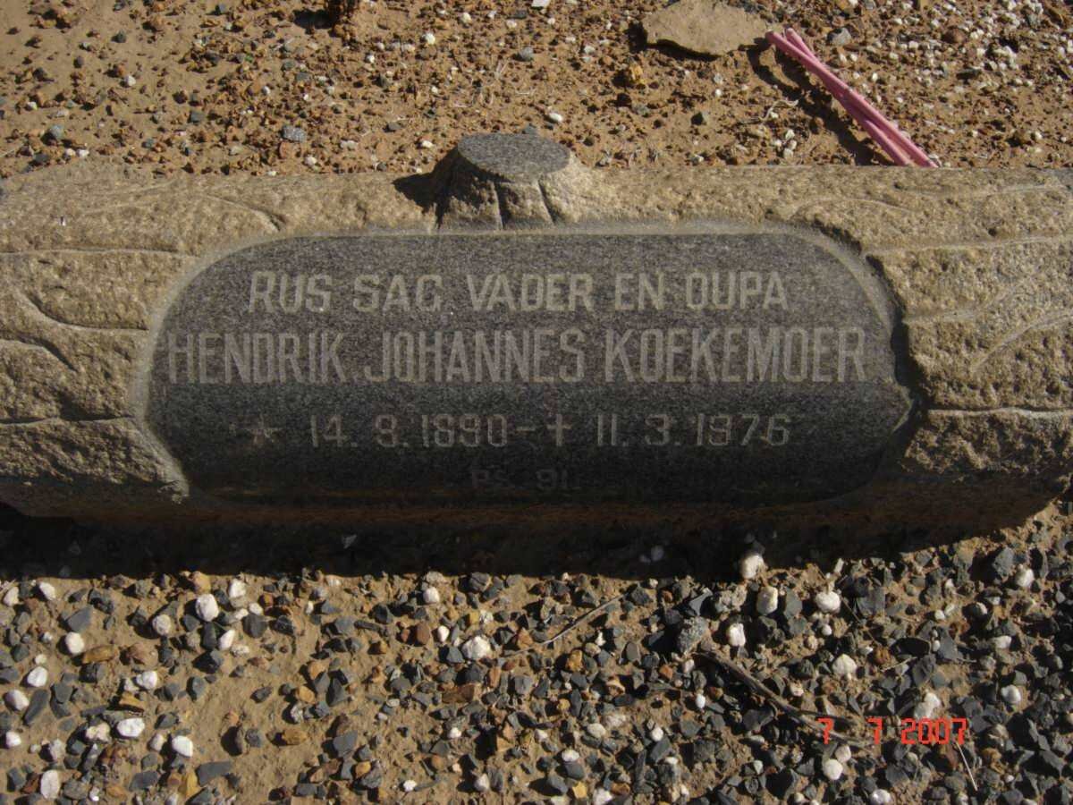 KOEKEMOER Hendrik Johannes 1890-1976