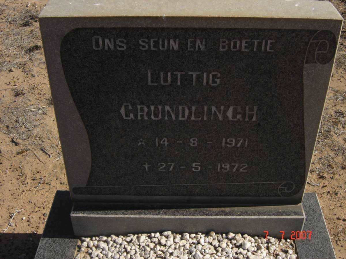 GRUNDLINGH Luttig 1971-1972
