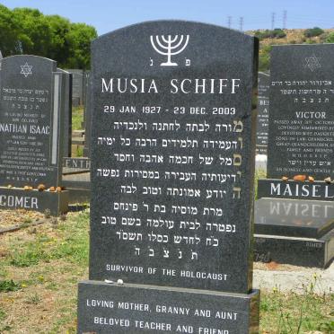 SCHIFF Musia 1927-2003