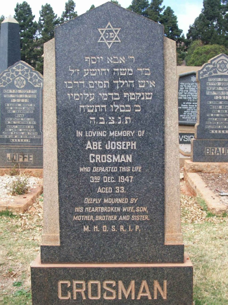 GROSMAN Abe Joseph -1947