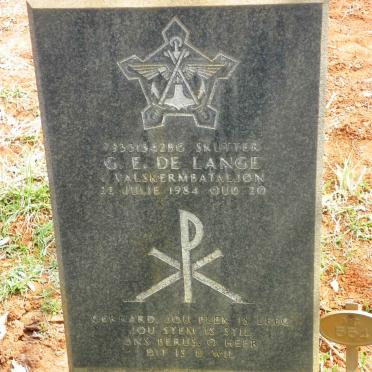 LANGE G.J., de -1984