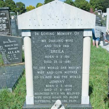? Johnny 1908-1997 &amp; Sheila 1911-1981