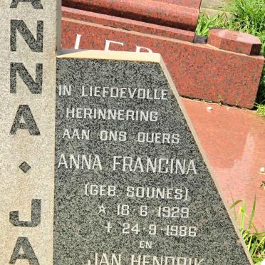 ? Jan Hendrik 1929-1993 &amp; Anna Francina SOUNES 1929-1986
