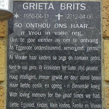 BRITS Grieta 1950-2012