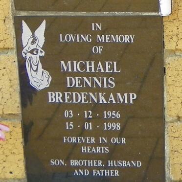 BREDENKAMP Michael Dennis 1956-1998