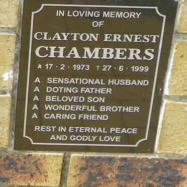 CHAMBERS Clayton Ernest 1973-1999