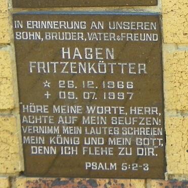 FRITZENKÖTTER Hagen 1966-1997