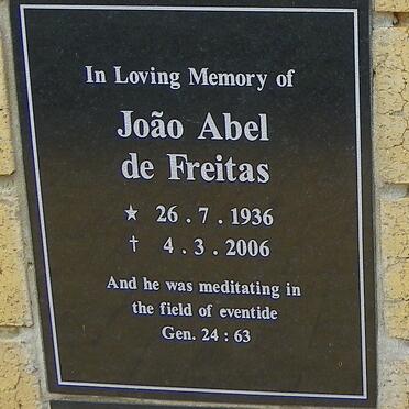 FREITAS João Abel, de 1936-2006