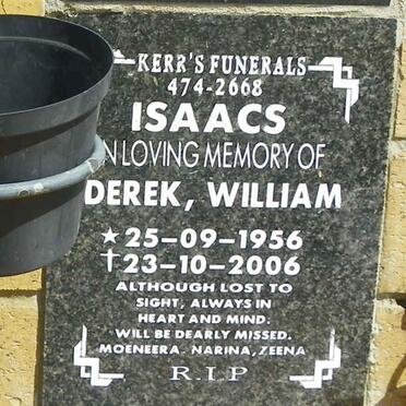 ISAACS Derek William 1956-2006