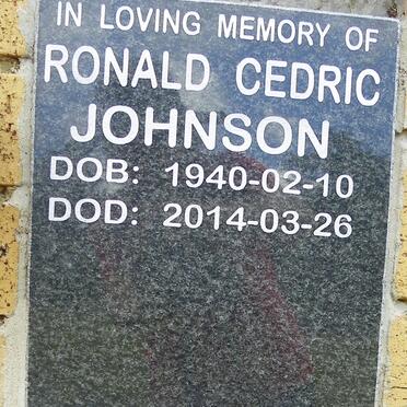 JOHNSON Ronald Cedric 1940-2014
