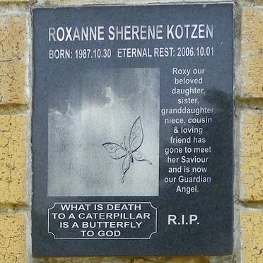KOTZEN Roxanne Sherene 1987-2006