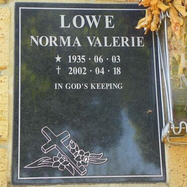 LOWE Norma Valerie 1935-2002