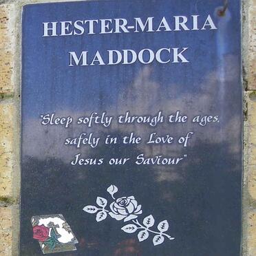 MADDOCK Hester-Maria