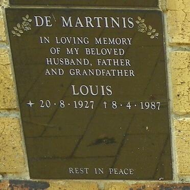 MARTINIS Louis, de 1927-1987