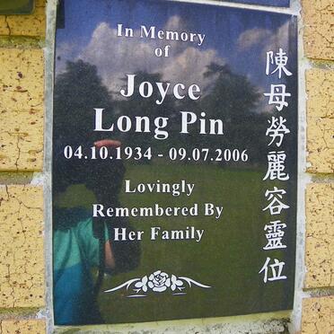 PIN Joyce Long 1934-2006
