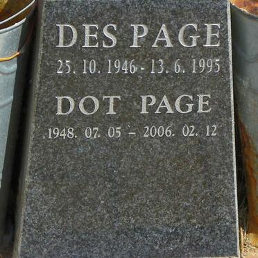 PAGE Des 1946-1995 &amp; Dot 1948-2006
