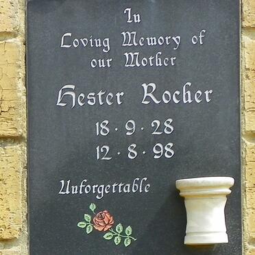 ROCHER Hester 1928-1998