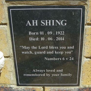 SHING Ah 1922-2014