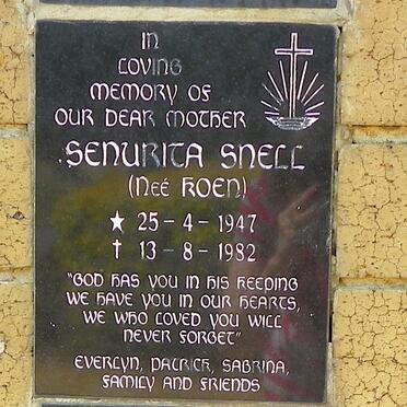 SNELL Senurita nee KOEN 1947-1982